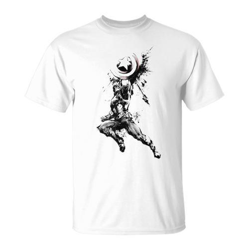 Marvel Captain America Steve Rogers Comic Book T-Shirt - Bookorys