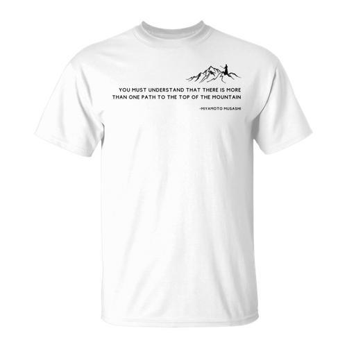 Miyamoto Muhashi Quote Samurai Warrior Book Of Five Rings T-Shirt - Bookorys AU