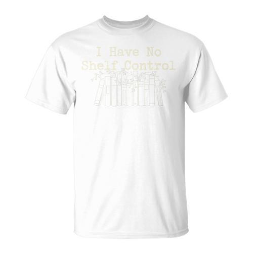 I Have No Shelf Control Books Minimal Line Art Bookworm Premium Tri-Blend T-Shirt - Bookorys