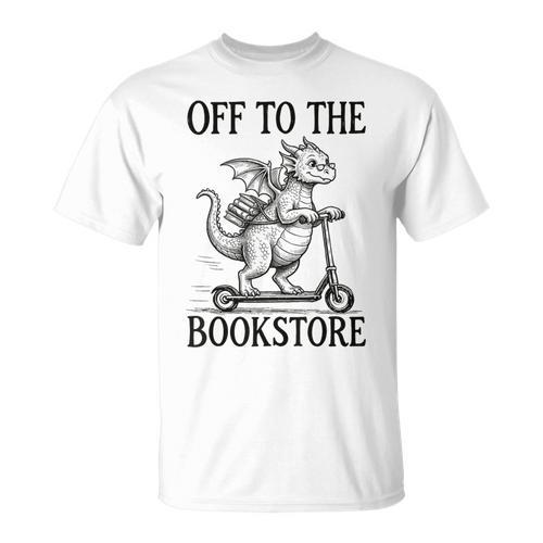 Off To The Bookstore Reading Bookworm T-Shirt - Bookorys UK