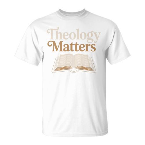 Theology Matters Open Book T-Shirt - Bookorys