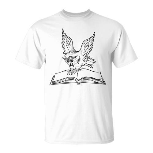 Owls And Books Reading Forest Animal T-Shirt - Bookorys AU