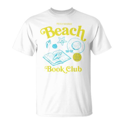 Proud Member Beach Book Club Retro Vintage Summer Bookish T-Shirt - Bookorys CA