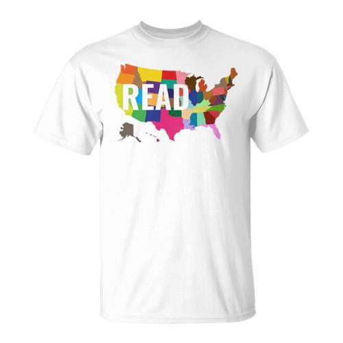 Read America Shirt United States Read Books T-Shirt - Bookorys DE