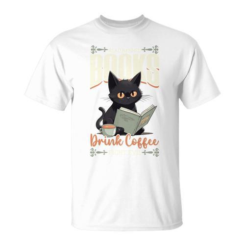 Read Banned Books Drink Coffee Fight Evil Cat Free Speech T-Shirt - Bookorys AU