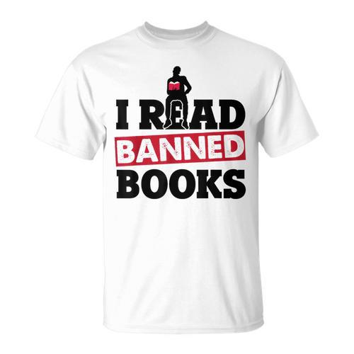 I Read Banned Books Banned Books Week Reading Men T-Shirt - Bookorys