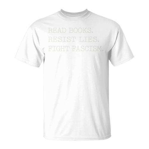 Read Books Resist Lies Fight Fascism Comfort Colors Crop Top T-Shirt - Bookorys AU