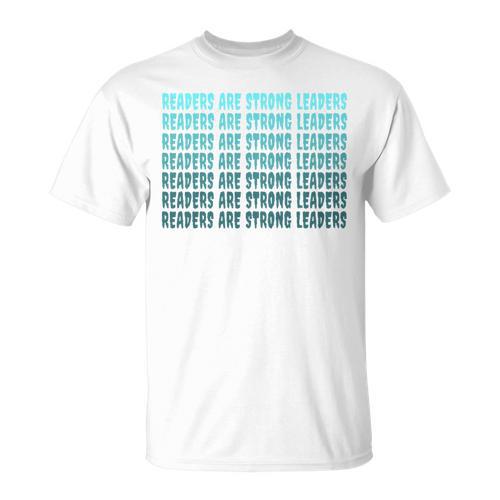 Readers Are Strong Leaders Retro Reading Book Lover T-Shirt - Bookorys