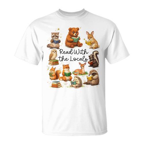 Reading Book Lover Bookish Camping Read With The Locals T-Shirt - Bookorys