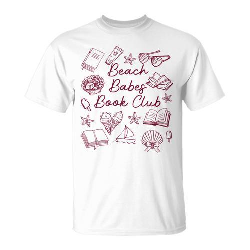 Reading Book Lover Bookish Summer Beach Babes Book Club T-Shirt - Bookorys CA
