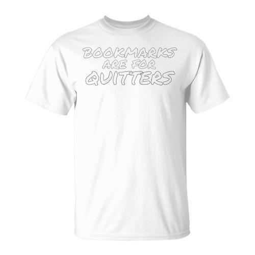 Reading Bookmarks Are For Quitters Book Mark Raglan Baseball Tee T-Shirt - Bookorys AU