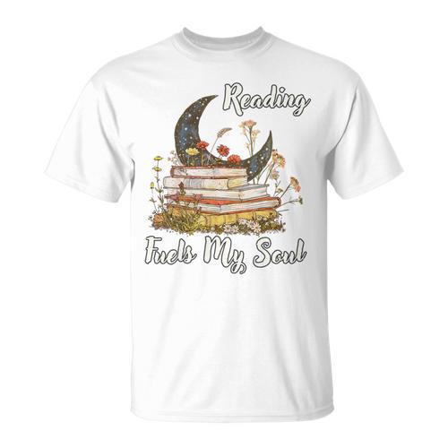 Reading Fuels My Soul Inspirational Book Lover & Bibliophile Premium Tri-Blend T-Shirt - Bookorys DE