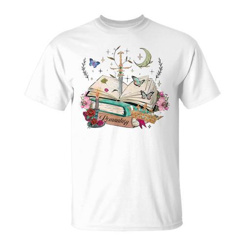 Romantasy Dark Romance Fantasy Reader Book Lover Reading T-Shirt - Bookorys UK