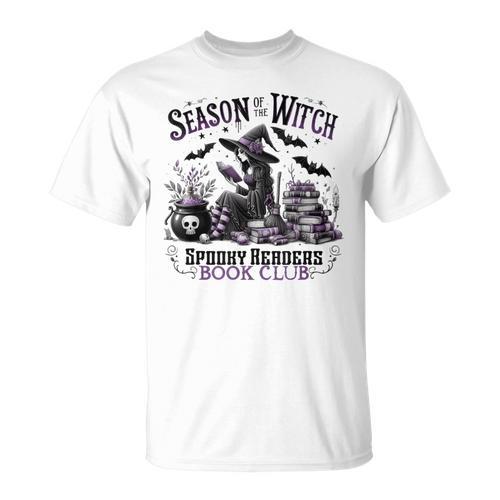 Season Of The Witch Spooky Readers Book Club Halloween Party T-Shirt - Bookorys DE