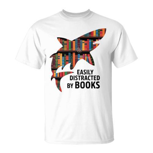 Shark Costume Teens Books Nerds Shark Stuffed Animal Sharks T-Shirt - Bookorys