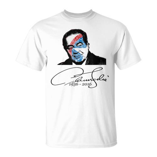 Signature And Bust Antonin Scalia Tshirt Justice Scalia Book T-Shirt - Bookorys