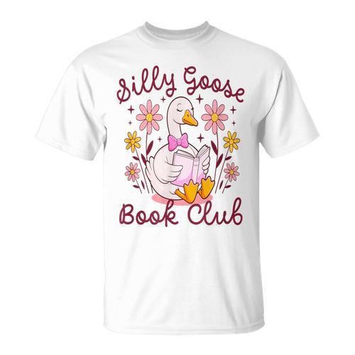Silly Goose Book Club Reading Girl T-Shirt - Bookorys UK