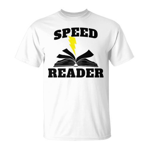 Speed Reader Book Lover Reading T-Shirt - Bookorys UK