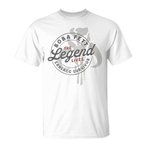 Star Wars The Book Of Boba Fett The Legend Lives Logo T-Shirt - Bookorys CA