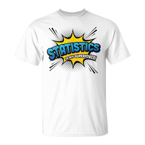 Statistics Is My Superpower Comic Book Style T-Shirt - Bookorys CA