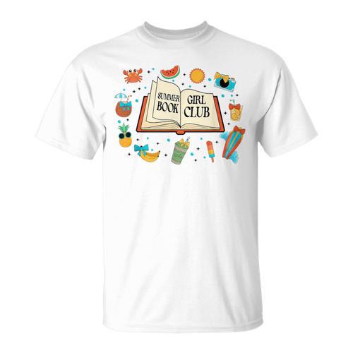 Summer Girl Book Club Beach Vacation For Book Lovers T-Shirt - Bookorys