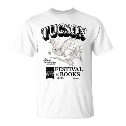 Tucson Festival Of Books Merch TFOB 2025 Criter Bat T-Shirt - Bookorys
