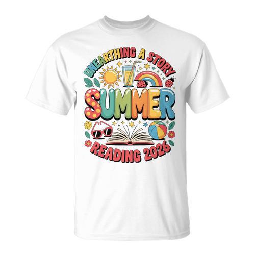 Unearth a Story Summer 2026 Summer Reading Program Book Premium Tri-Blend T-Shirt - Bookorys