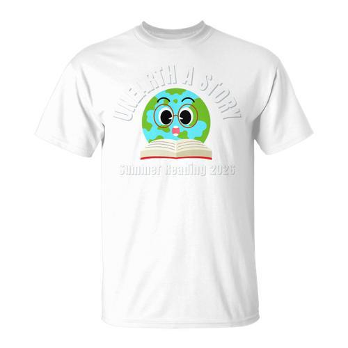 Unearth a Story Summer 2026 Reading Program Earth Read Book Premium Tri-Blend T-Shirt - Bookorys AU