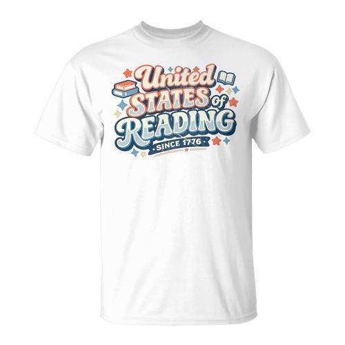 United States Of Reading Patriotic Book Lover Premium Tri-Blend T-Shirt - Bookorys CA