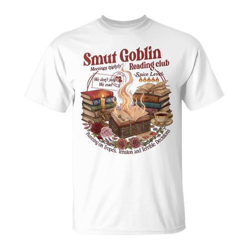 Vintage Smut Goblin Dark Romance Bookish Book Lover T-Shirt - Bookorys DE
