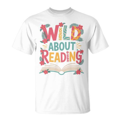 Wild About Reading Book Reading Library Writer Premium Tri-Blend T-Shirt - Bookorys AU