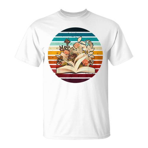 Wildflower Book Lovers For Summer Reading Booktrovert Women T-Shirt - Bookorys AU