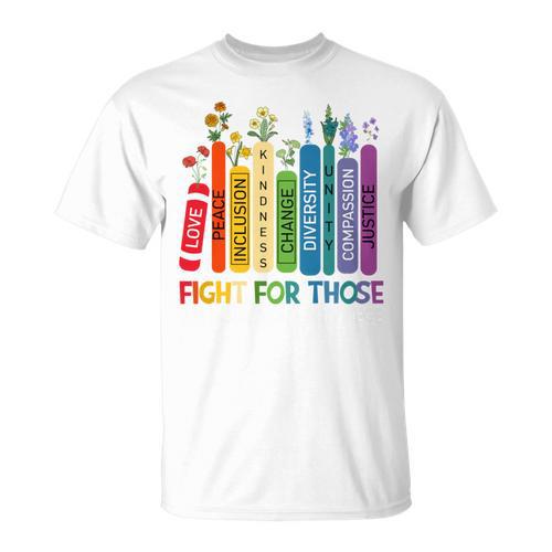 Women Book Flower Fight For Those Without Your Privilege T-Shirt - Bookorys AU