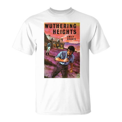 Wuthering Heights Emily Bronte Vintage Book Cover T-Shirt - Bookorys