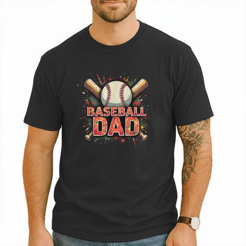 Baseball Dad Camouflage Tee For Proud Fathers Men T-Shirt - Sportilla