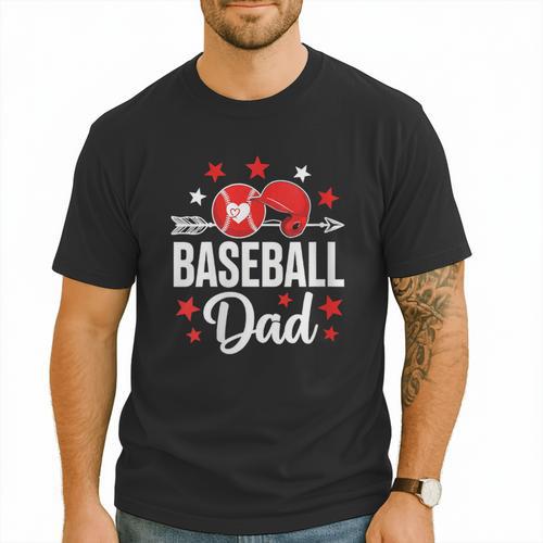 Baseball Dad Baseball Father's Day Baseball Player Men Men T-Shirt - Sportilla