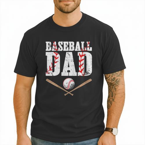 Baseball Dad Happy Fathers Day For Men Boys Kid Men T-Shirt - Sportilla