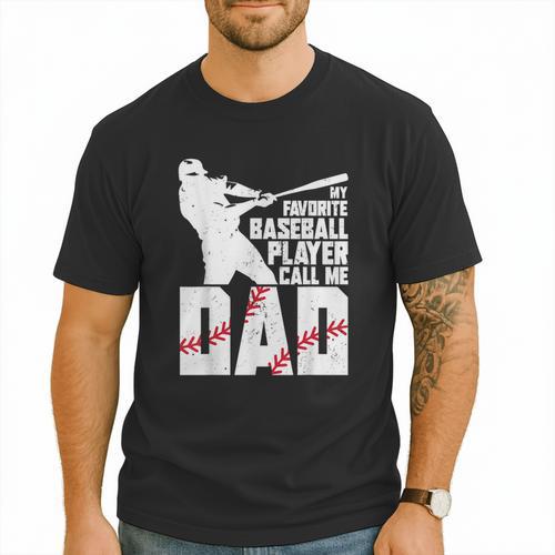Baseball Dad Shirt Baseball Dad Fathers Day Men T-Shirt - Sportilla