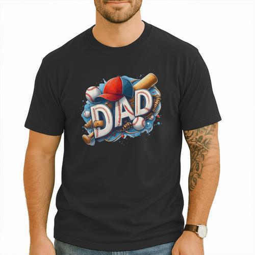 Baseball Dad Sports Fan Father Dada Men Baseball Fathers Day Men T-Shirt - Sportilla