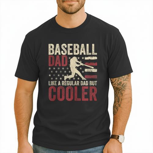 Baseball Dad Vintage Baseball Father’s Day Men T-Shirt - Sportilla