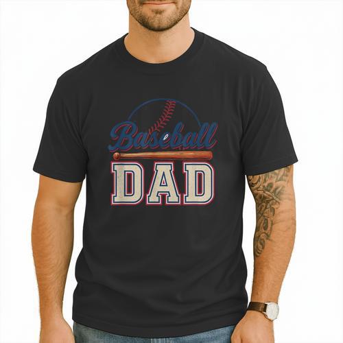 Baseball Dad Vintage Sports For Proud Fathers Men T-Shirt - Sportilla