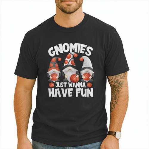 Basketball Gnomies Have Fun For Baseball Dad And Coach Men T-Shirt - Sportilla