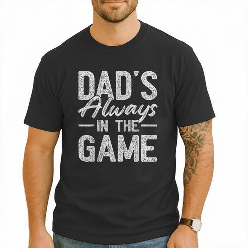 Dad Baseball For Men Baseball Dad's Always In The Game Men T-Shirt - Sportilla
