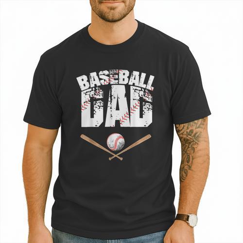 Fathers Day Baseball Dad Men T-Shirt - Sportilla
