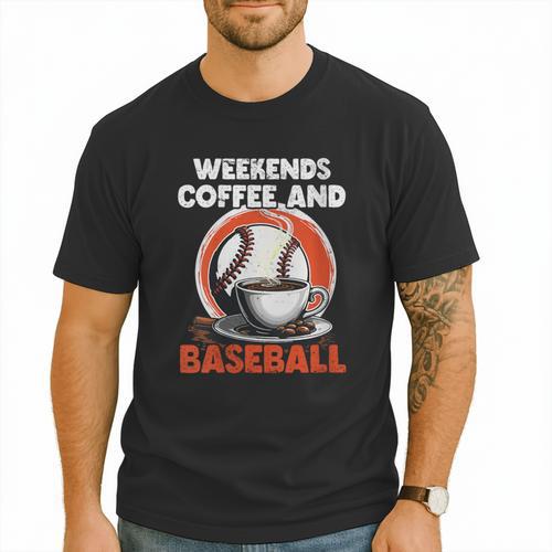 Fathers Day Baseball Dad Parent Men T-Shirt - Sportilla