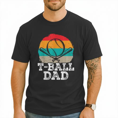 T-Ball Dad Ball Dad Fathers Day Baseball Dad Men T-Shirt - Sportilla