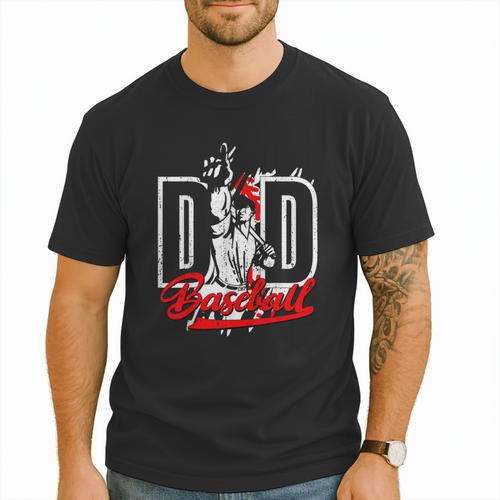 Vintage Baseball Dad Daddy Father's Day Clothing Men T-Shirt - Sportilla