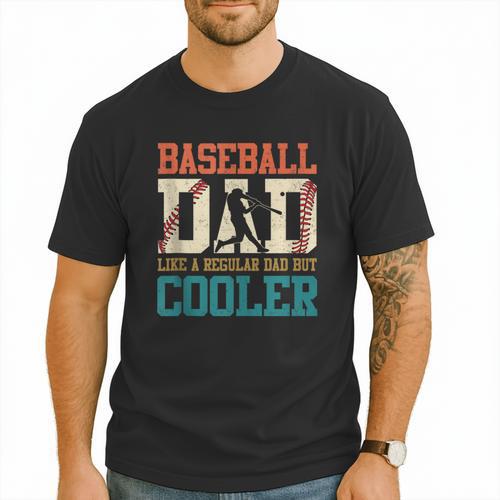 Vintage Baseball Dad Like a Regular Dad But Cooler Men Men T-Shirt - Sportilla