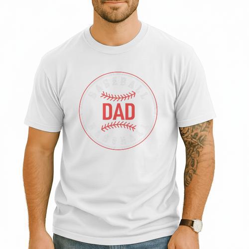 Baseball Dad Father Family Matching Premium Men T-Shirt - Sportilla