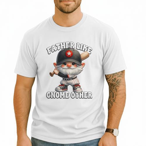 Baseball Dad Gnome For Baseball Grandpa Fathers Day Premium Tri-Blend Men T-Shirt - Sportilla